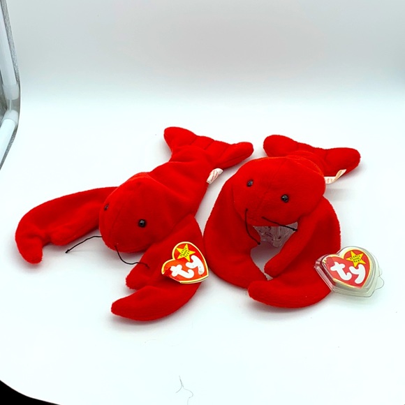 TY BEANIE BABIES COLLECTION PINCHERS Red Lobster set of 2 w tags 1993 style 4026 - Picture 1 of 15